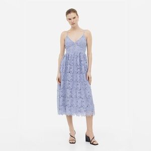 Romantic Blue Lace Dress